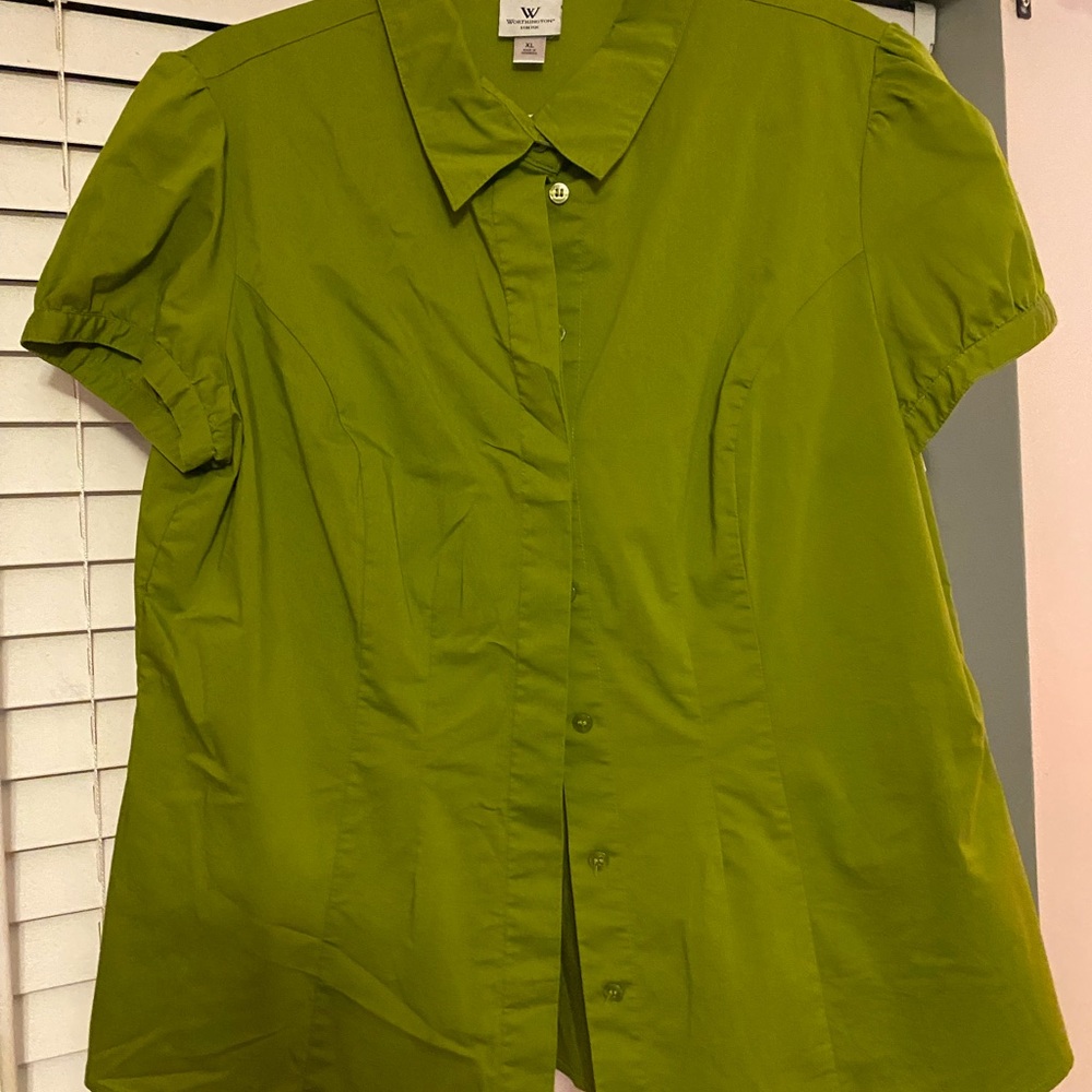 Olive green blouse